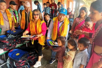 राजेश हिमालयको नेतृत्वमा लायन्स क्लव अफ काठमाडौं फेलोसिपको सामाजिक सेवा